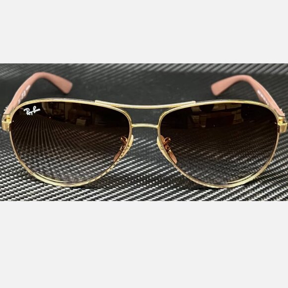 Ray Ban Gold 61mm Men's Sunglasses - Picture 2 of 4